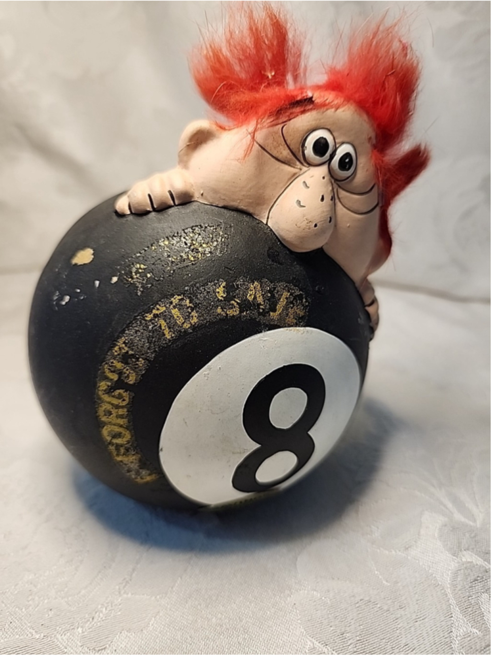 Enesco 8 Ball Man Bank Japan Import